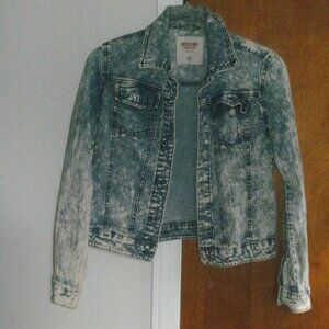 Mossimo Supply Co. Retro Acid Wash Denim Jean Jacket size L